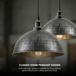 Ledsone Metal Ceiling 21Cm Pendant Light - Easy Fit Light E27 - Modern Ceiling Lighting - thumbnail 2