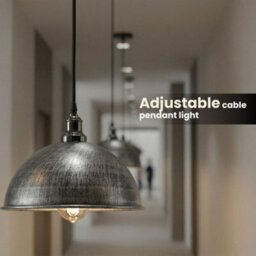 Ledsone Metal Ceiling 21Cm Pendant Light - Easy Fit Light E27 - Modern Ceiling Lighting - thumbnail 8