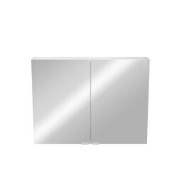 GoodHome Imandra Compact Matt Mirror Effect Double Bathroom Cabinet Mirrored (H)600mm (W)800mm - thumbnail 2