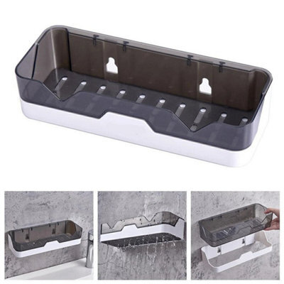 Self Adhesive Bathroom Shower Caddy Shelf Rack Storage Organiser & Wall Sticker - image 1