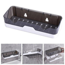 Self Adhesive Bathroom Shower Caddy Shelf Rack Storage Organiser & Wall Sticker - thumbnail 1