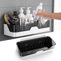 Self Adhesive Bathroom Shower Caddy Shelf Rack Storage Organiser & Wall Sticker - thumbnail 4