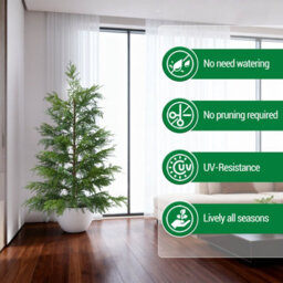 London Boutique Set Of 2 90Cm Pre-Lit Artificial Cypress Trees, Warm White Led Lights, Uv Resistant Faux Plants With Ground Spikes - thumbnail 9