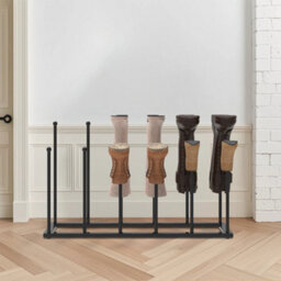 Wellington Boot Rack 6 Pairs Two-Tier Boot Stand Steel Shoe Rack Indoor&outdoor - thumbnail 6