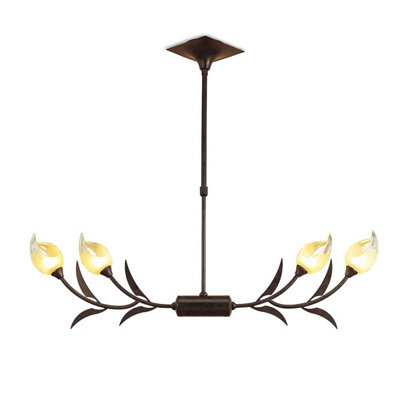 Luminosa Lighting Luminosa Holland Telescopic Linear Pendant Line 4 Light G9, Brown, Black Oxide - image 1