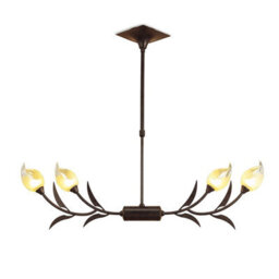 Luminosa Lighting Luminosa Holland Telescopic Linear Pendant Line 4 Light G9, Brown, Black Oxide - thumbnail 1