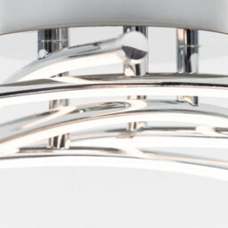 Valuelights Marais Chrome 20W Integrated Led 5 Way Cross Over Design Flush Ceiling Light Warm White - thumbnail 3