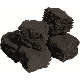 The Stove Wizard 10 Medium 10 Small Square Gas Fire Replacement Coals 45mm & 35mm Squares - thumbnail 2