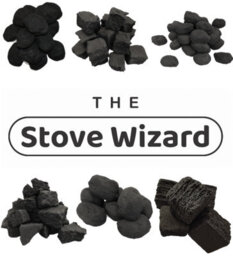 The Stove Wizard 10 Medium 10 Small Square Gas Fire Replacement Coals 45mm & 35mm Squares - thumbnail 7