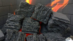 The Stove Wizard 10 Medium 10 Small Square Gas Fire Replacement Coals 45mm & 35mm Squares - thumbnail 8