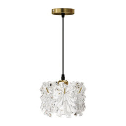 Darphe Modern Transparent Glass Pendant Single Light