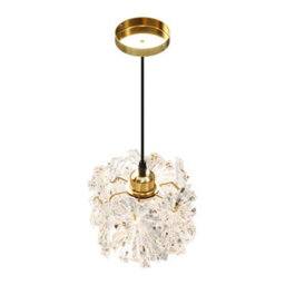 Darphe Modern Transparent Glass Pendant Single Light - thumbnail 3