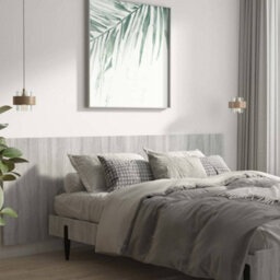 Berkfield Wall Headboard Grey Sonoma 240X1.5X80 Cm Engineered Wood - thumbnail 3
