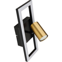 Luminosa Lighting Luminosa Marrie 1 Rectangle Integrated Led Wall Lamp Matt Black 8X Led 3000K - thumbnail 2