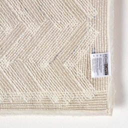 Homescapes Chevron Pattern Thick White Bathmat - thumbnail 5