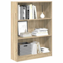 Berkfield Versatile Bookcase Sonoma Oak 80X24X109 Cm Engineered Wood - thumbnail 4