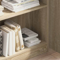 Berkfield Versatile Bookcase Sonoma Oak 80X24X109 Cm Engineered Wood - thumbnail 3