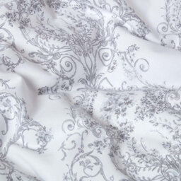 Homescapes Grey French Toile Patterned Duvet Cover Set, Double - thumbnail 2