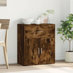 Berkfield Sideboard Smoked Oak 60X31X70 Cm Engineered Wood - thumbnail 3