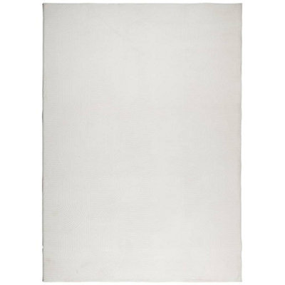 Berkfield Modern Rug Iza Short Pile Scandinavian Look Cream 240X340 Cm