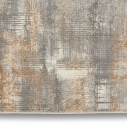 Grey Beige Modern Abstract Machine Made Rug For Living Room Bedroom And Dining Room-244Cm X 305Cm - thumbnail 4