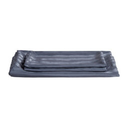 Darphe Single Bed Polyester Satin Horizontal Stripe Pattern Bedding - thumbnail 4