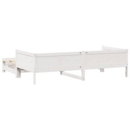 Berkfield Daybed With Trundle And Drawers Without Mattress White 90X190 Cm Single - thumbnail 7