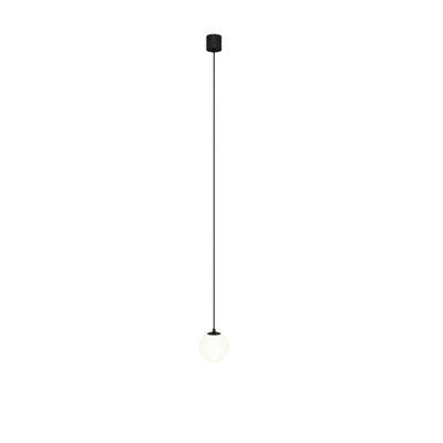 Luminosa Lighting Luminosa Luna 10Cm Globe Pendant Ceiling Light Black And White 4000K 330Lm - image 1