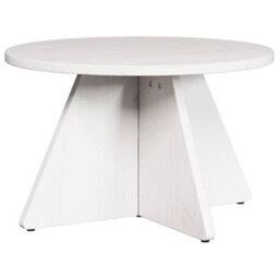 Berkfield Coffee Table 3 Pcs White Solid Pine Wood - thumbnail 5
