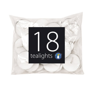 151 Pack Of 18 Tealight Candles For Indoor And Outdoor Use