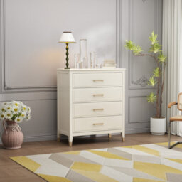 Palazzi 4 Drawer Chest Of Drawers White - thumbnail 1