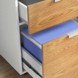 Homcom 2 Drawer Filing Cabinet With Adjustable Hanging Bars For A4 And Letter - thumbnail 9