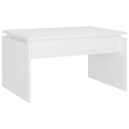 Walplus Coffee Table White 68X50X38 Cm Engineered Wood - thumbnail 2