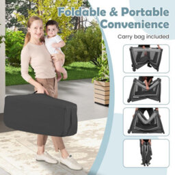 Gainoom 5-In-1 Toddlers Portable Travel Cot Baby Playard Convertible Playpen - thumbnail 6