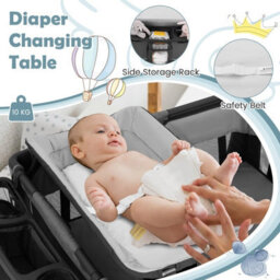 Gainoom 5-In-1 Toddlers Portable Travel Cot Baby Playard Convertible Playpen - thumbnail 7