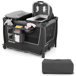 Gainoom 5-In-1 Toddlers Portable Travel Cot Baby Playard Convertible Playpen - thumbnail 1