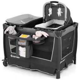 Gainoom 5-In-1 Toddlers Portable Travel Cot Baby Playard Convertible Playpen - thumbnail 9