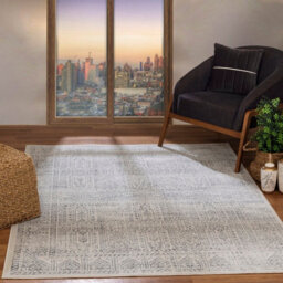 Livabliss Floransa-Vintage Grey Ivory Traditional Boho Living Dining Bedroom Rug 160 X 215 Cm Easy Care, Non Shedding - thumbnail 2