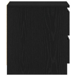 Berkfield Nightstand Black Oak 50X40X43.5 Cm Made Of Engineered Wood - thumbnail 7