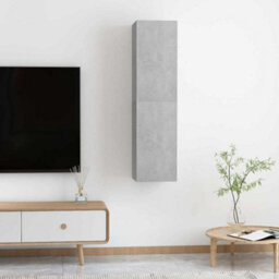Berkfield Sturdy Tv Cabinets 2 Pcs Concrete Grey 30.5X30X60 Cm Engineered Wood - thumbnail 4