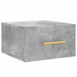 Berkfield Wall-Mounted Bedside Cabinet Concrete Grey 35X35X20 Cm - thumbnail 2