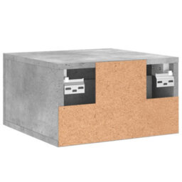 Berkfield Wall-Mounted Bedside Cabinet Concrete Grey 35X35X20 Cm - thumbnail 8
