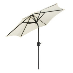 Vonhaus Parasol 2M, Garden Umbrella, Sun Shade Canopy With Hand Crank, Tilt Function, Uv30+ Protection, Air Vent, Steel Frame - thumbnail 9