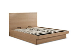 Beech Effect Ottoman Bed - Double - thumbnail 3