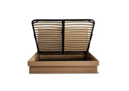 Beech Effect Ottoman Bed - Double - thumbnail 2
