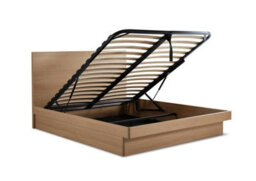 Beech Effect Ottoman Bed - Double - thumbnail 4