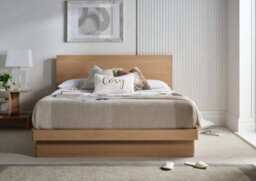 Beech Effect Ottoman Bed - Double - thumbnail 9