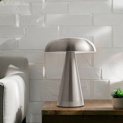 Komore Creative Mushroom Desk Lamp Touch Dimmable 3W Led-Silver - image 1