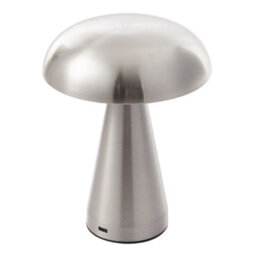 Komore Creative Mushroom Desk Lamp Touch Dimmable 3W Led-Silver - thumbnail 7
