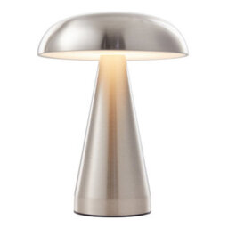 Komore Creative Mushroom Desk Lamp Touch Dimmable 3W Led-Silver - thumbnail 4